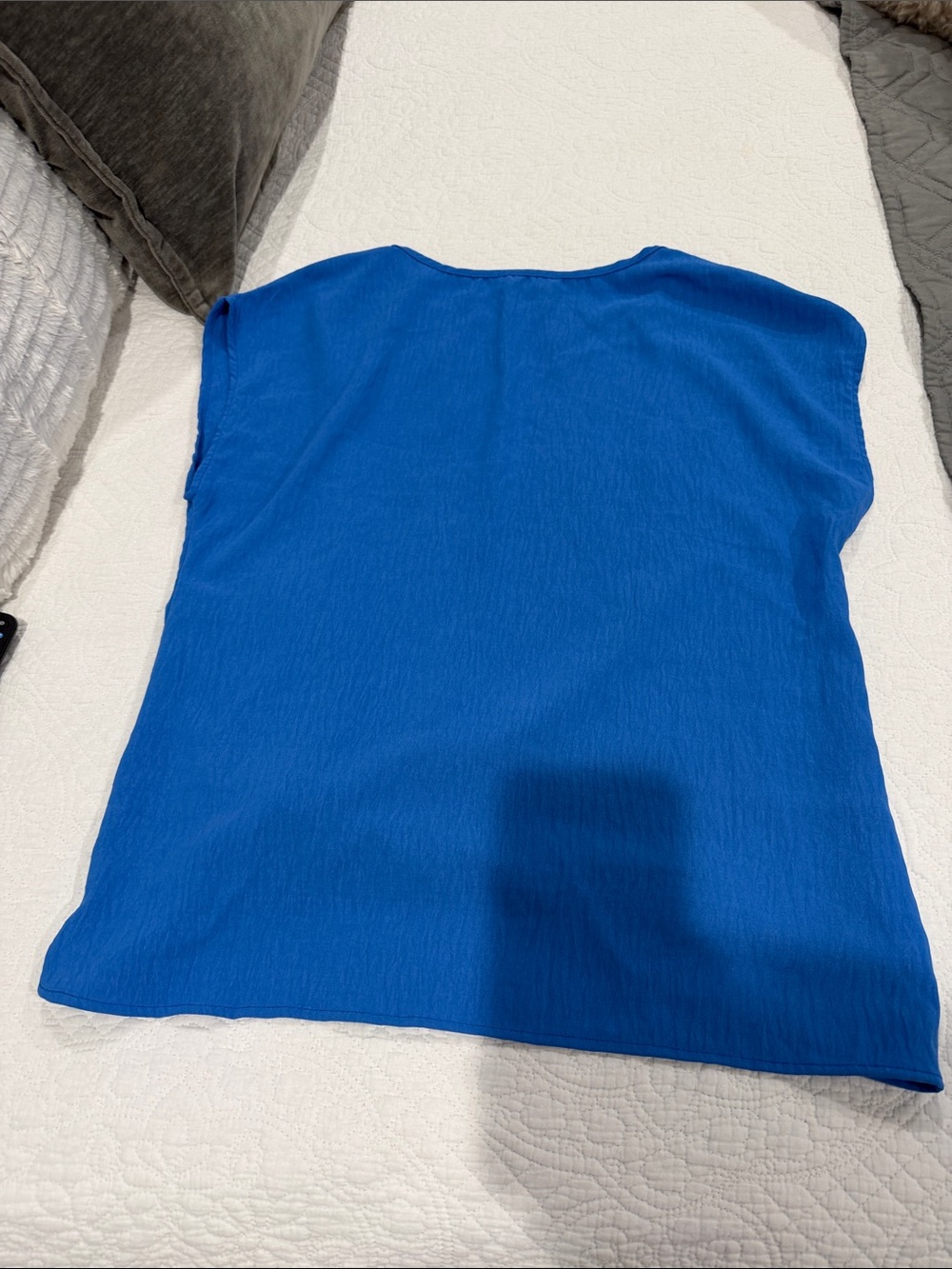 CeCe Royal Blue Knot-Front Tank Top - Picture 3 of 3